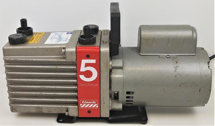 Used Edwards E2M5 Rotary Vacuum Pump - 3.75cfm