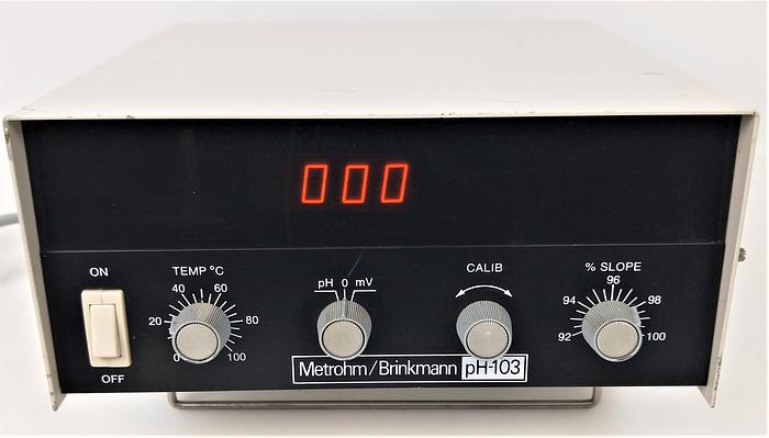 Used Metrohm / Brinkmann PH-103 pH/mV Meter for Titration