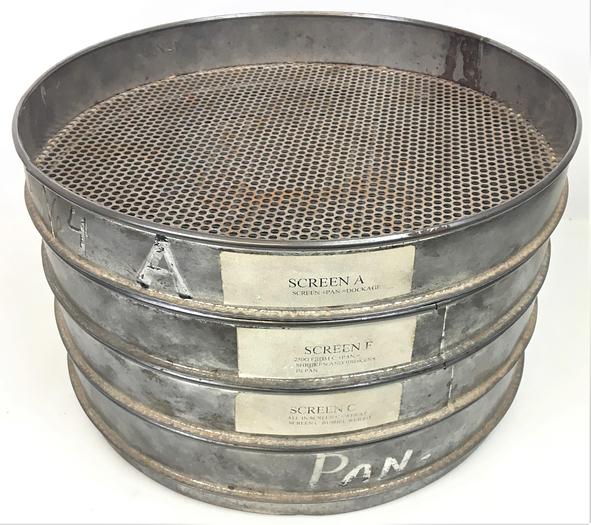 Used Labtronics 12" Steel US-Std Sieve Kit