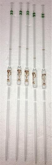 New Open Box Glassco 123.505.03B Volumetric Pipet, Class A - 7mL (Pack of 5)