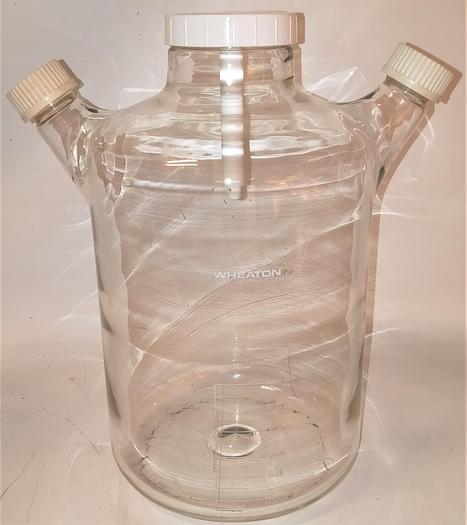 Used Wheaton CelStir 356889 Double Sidearm Spinner Flask - 6000mL