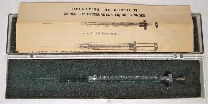 New Open Box Pierce Pressure-Lok Series C Liquid Syringe -10μL