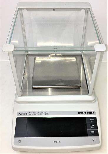 Used Mettler Toledo PG203-S Precision Balance - 210g x 0.001g