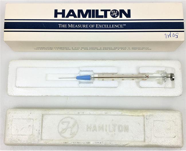 Used Hamilton 80965 GasTight Injection Syringe, 1705RN - 50μL