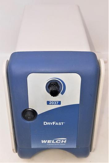 Used Welch DryFast 2037B-01 Diaphragm Vacuum Pump