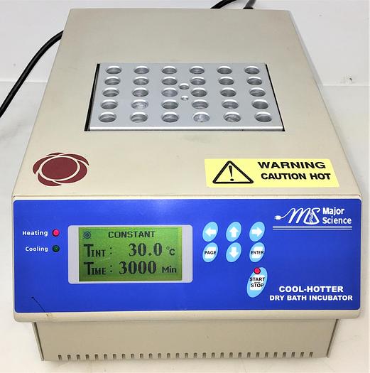 Used Major Science Cool-Hotter MC-01N Dry Bath Incubator