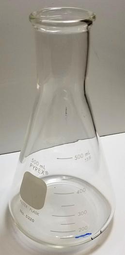 Used Corning PYREX 5320-500 Filtration Flask without Sidearm Tubulation - 500mL