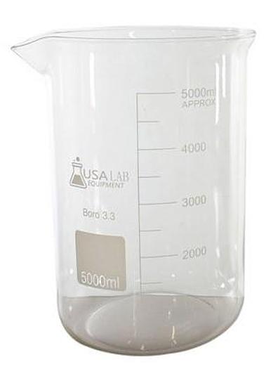 New USA Lab 5L Low Form Beaker