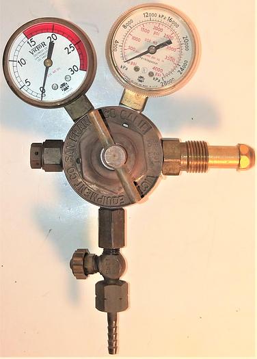 Used Victor SR-201 Acetylene Gas Regulator - CGA 296