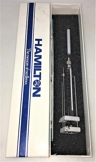 New Open Box Hamilton 80104 Microliter #7001N Injection Syringe with Chaney Adapter - 1 μL