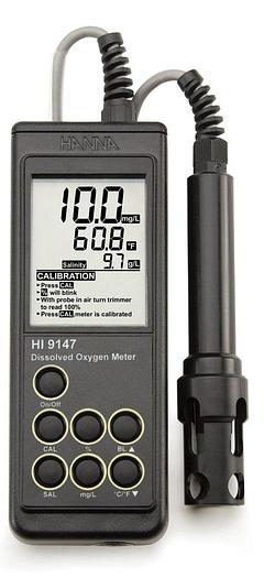 New Hanna HI 9147-04 Dissolved Oxygen Meter for Fish Farming