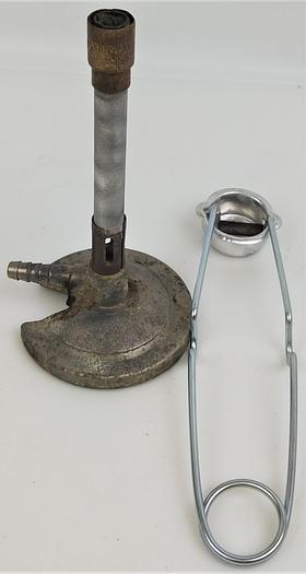 Used Humboldt H-5870 Natural Gas Bunsen Burner with Flint Starter