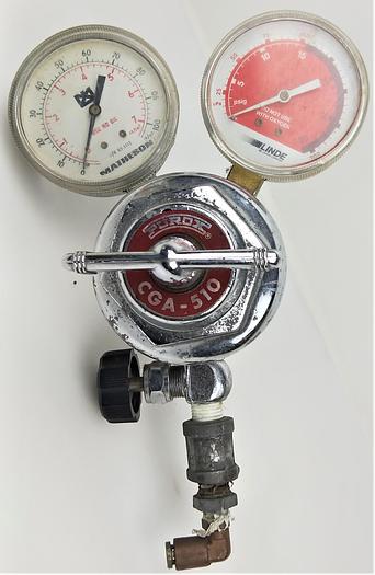 Used Union Carbide Purox CGA-510 Regulator with Gauges