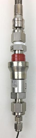 Used Swagelok Quick-Connect Valves with Stainless Steel Tubing - 1/8" Fitting