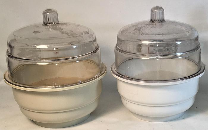 Used Bel-Art Space Saver F42020-0000 Plastic Vacuum Desiccator - 197mm ID