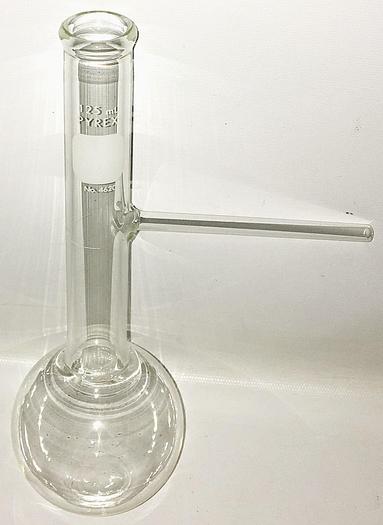 Used Corning PYREX 4620 (and Equivalent) 125mL Engler Distilling Flask