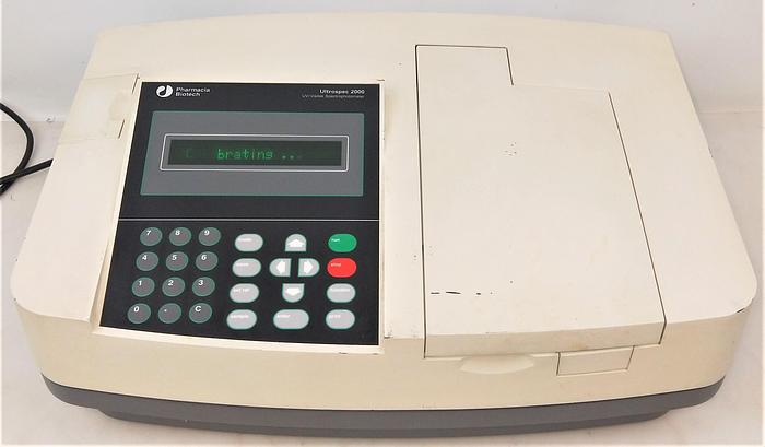 As is Pharmacia Ultrospec 2000 UV-Visible Spectrophotometer - 190 to 1100 nm - FOR PARTS