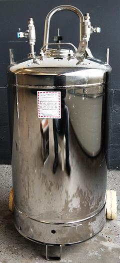 Used 105L Portable Stainless-Steel Chemical Storage Tank