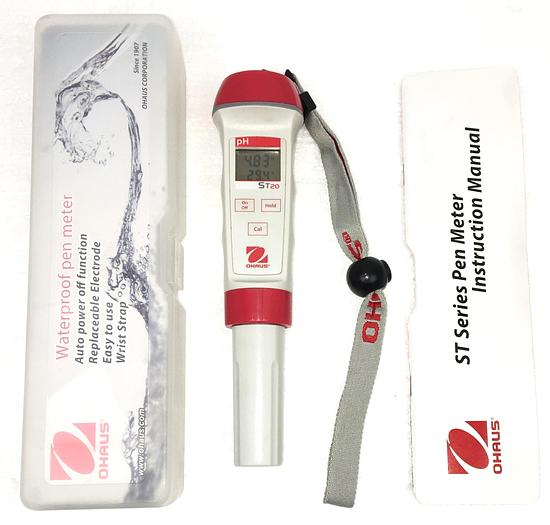 New Open Box Ohaus Starter ST20 Waterproof pH Pen Meter