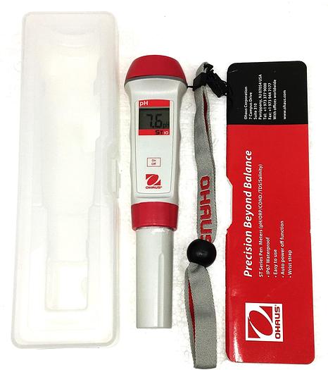 New Open Box Ohaus Starter ST10 Waterproof pH Pen Meter