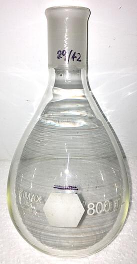 Used Kimble 25165-800 KIMAX Recovery Flask - 800mL