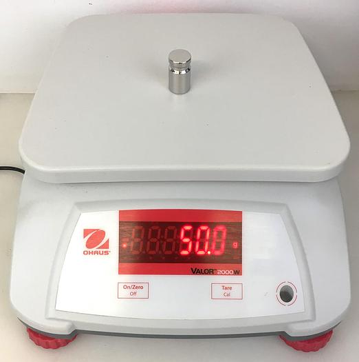 New Open Box Ohaus Valor 2000W Compact Balance (3000g x 0.5g / 6lb x 0.001lb) 