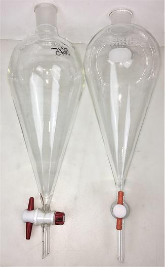 Used Corning or Kimble Squibb Separatory Funnel - 1000mL