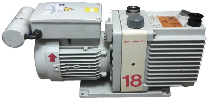 Used Edwards E2M18 Rotary Vacuum Pump (12.1cfm)