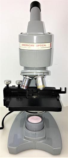 Used American Optical Spencer Sixty Monocular Microscope - 100X to 970X