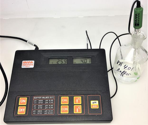 Used Hanna HI 8417 Benchtop pH-ISE Meter with New Electrode