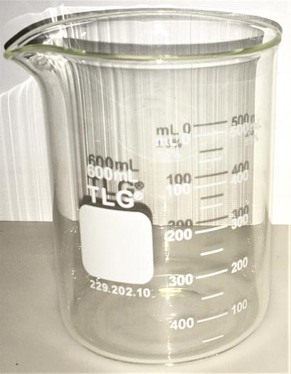 New TLG 229.202.10 Graduated Beaker - 600mL