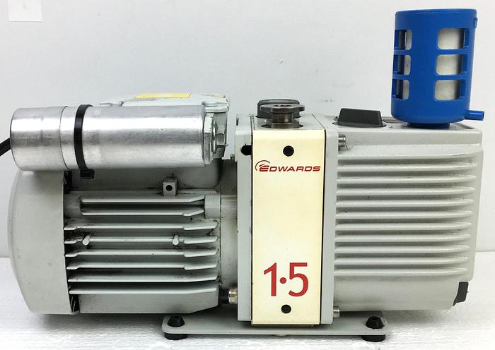 Used Edwards E2M1.5 Rotary Vacuum Pump with Oil Mist Filter (1.2cfm)