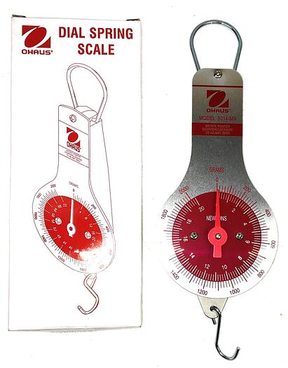 New Open Box Ohaus 8014-MN Dial Spring Scale (2000g/20N)