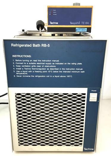 Used Techne RB-5 Immersion Chiller-Bath with Tempette TE-8A Circulator