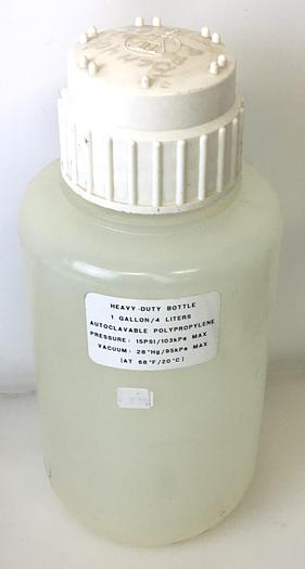 Used Nalgene 2125-4000 Heavy-Duty HDPE Bottle with Closure (4000mL)