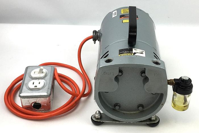 Used Gast 0323-G582EDX Rotary Vacuum Pump (5cfm)