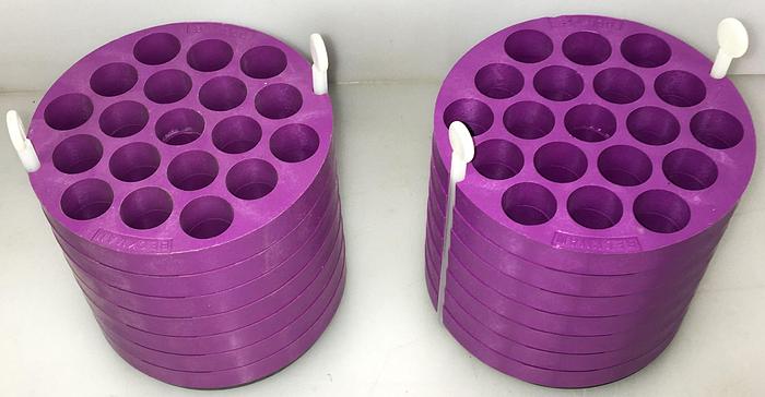 Used Beckman 341939 Centrifuge Tube Adapter - 19 x 12mL (Set of 2)