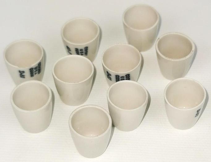 New Open Box CoorsTek 60101 Porcelain High-Form Crucible - 1.3mL