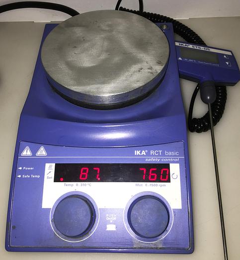 Used IKA RCT Basic S1 Stirring Hot Plate with ETS-D5 Sensor