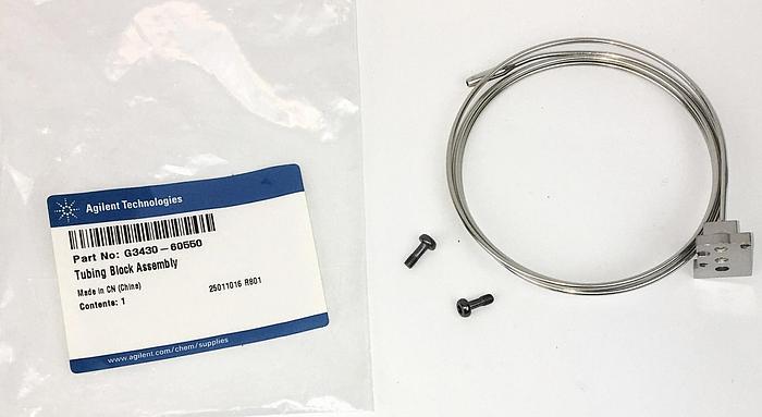 New Open Box Agilent G3430-60550 Pneumatic Tubing with Block Connector