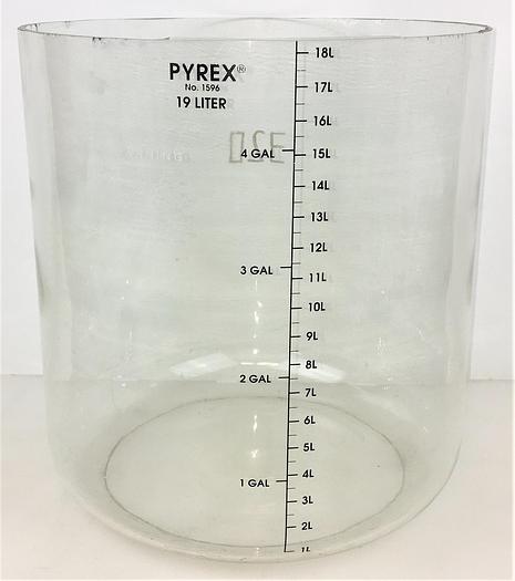 Used Corning PYREX 1596-19L Modified Cylinder Jar