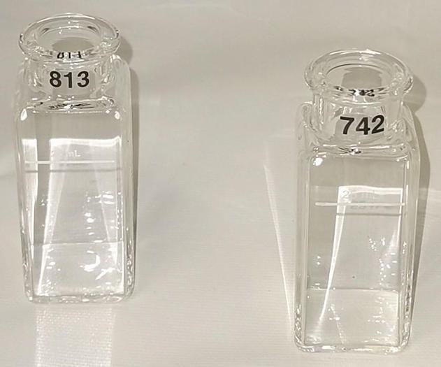 Used Hach 20950-00 Unmatched Sample Cell Set - 1" Square (25mL)