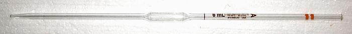 Used Fisherbrand 13-650-2G Class A 6mL Volumetric Pipet