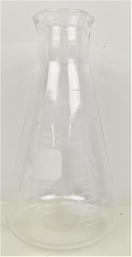 Used Corning PYREX 5100/Kimble KIMAX 26650 Wide-Mouth Titration Flask - 1000mL