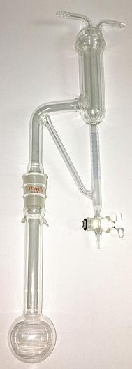 Used Corning PYREX 3405 Volatile Oil 50mL Distillation Apparatus for Oils Lighter Than Water