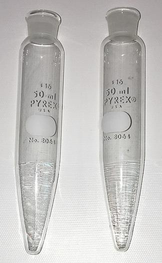 Used Corning PYREX 8061-50 Conical Centrifuge Tube (Set of 2)