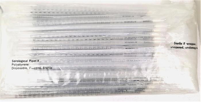 New Kimble 56900-21100 KIMAX Disposable Polystyrene Serological Pipet - 2mL in 1/100 (Pack of 1200)