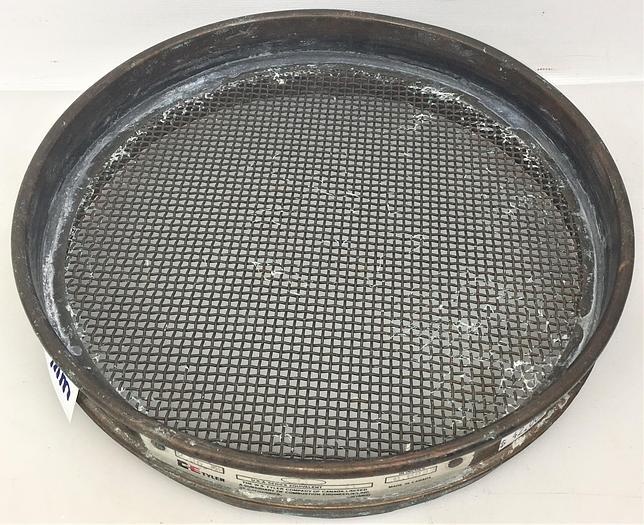 Used Tyler #8 Brass 8" Half-Height Sieve (2.36mm)