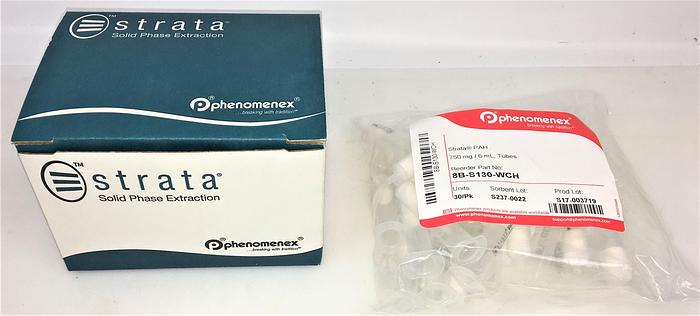 New Open Box Phenomenex Strata PAH (8B-S130-WCH) Specialty SPE Sorbent (30/Pack)