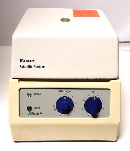 Used Heraeus (Baxter) Biofuge A 1217 Microcentrifuge with 1378 Rotor (24 x 1.5mL)